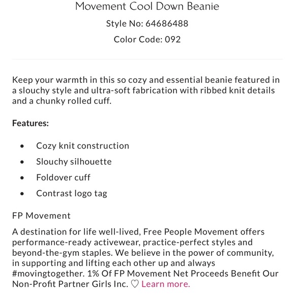 Free People Movement Cool Down Beanie in Lime NWOT - Picture 4 of 5